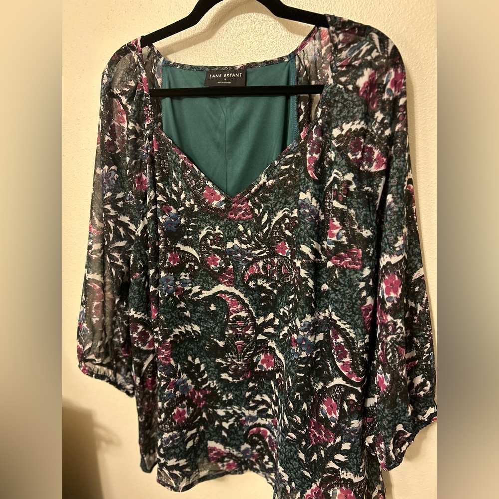 Lane Bryant Long sleeve blouse